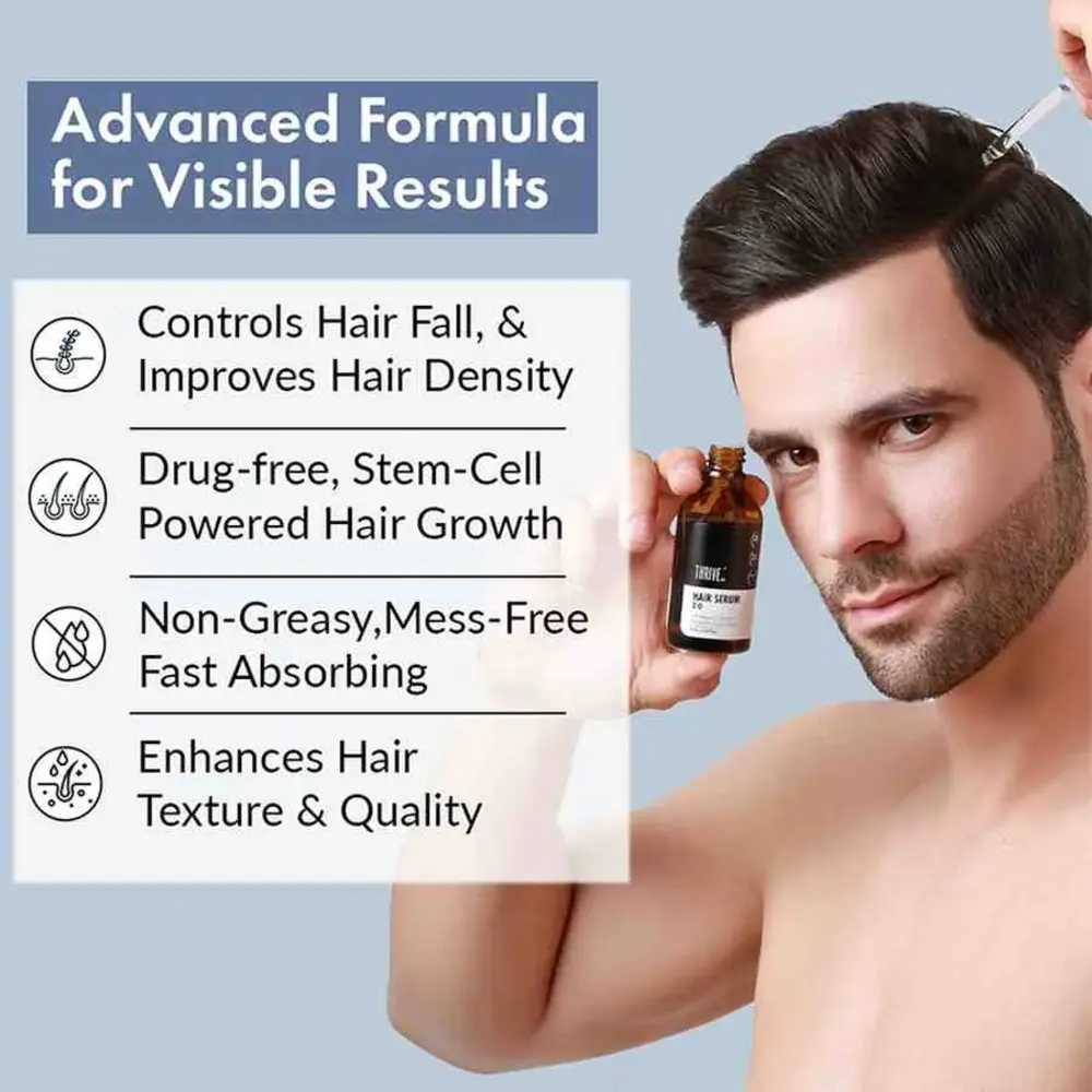 Hair Growth Serum, 50ml + Men's Hair Growth Supplement, 60N - Image 11