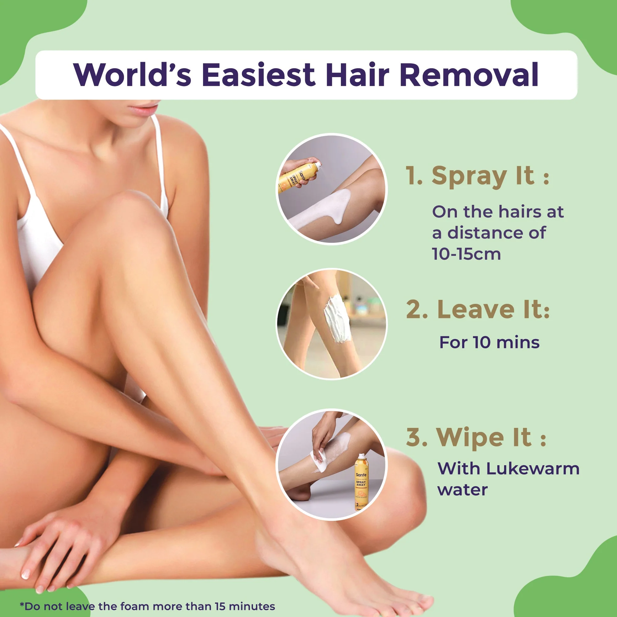 Hair Removal Spray for Bikini Area, Prevent Ingrown Hairs, Reduce Razor Bumps, Soothe Irritation - 112ml - Image 9