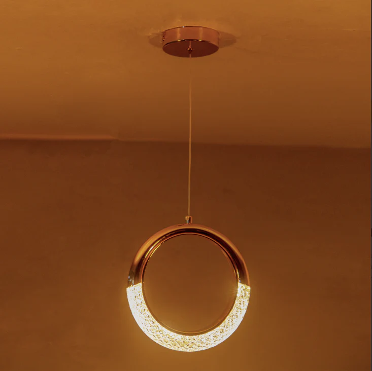 Half Moon Hanging Pendent Light Suitable for Living Room