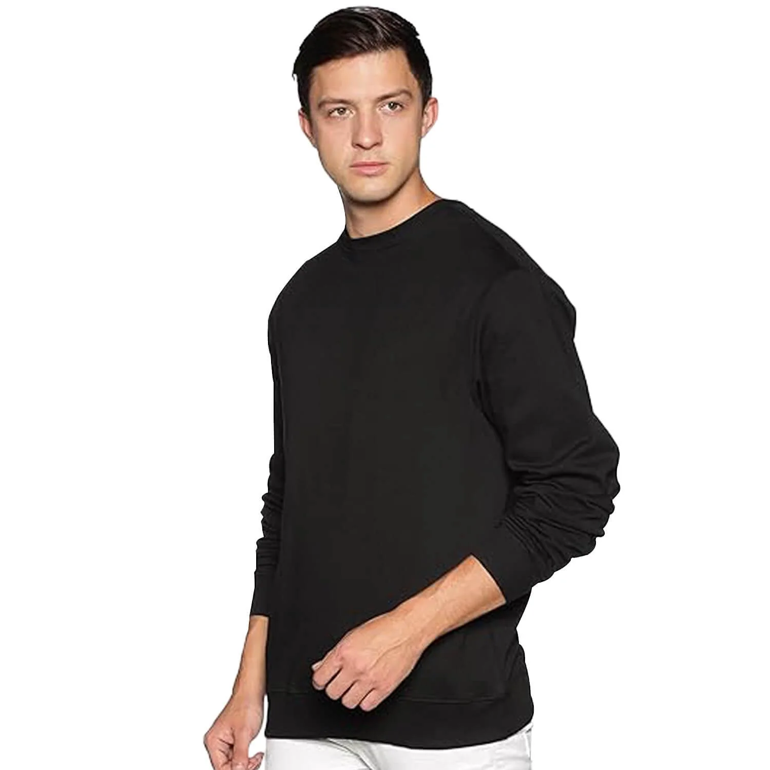 Half-zipper Sweatshirt for Men - Black - Image 12