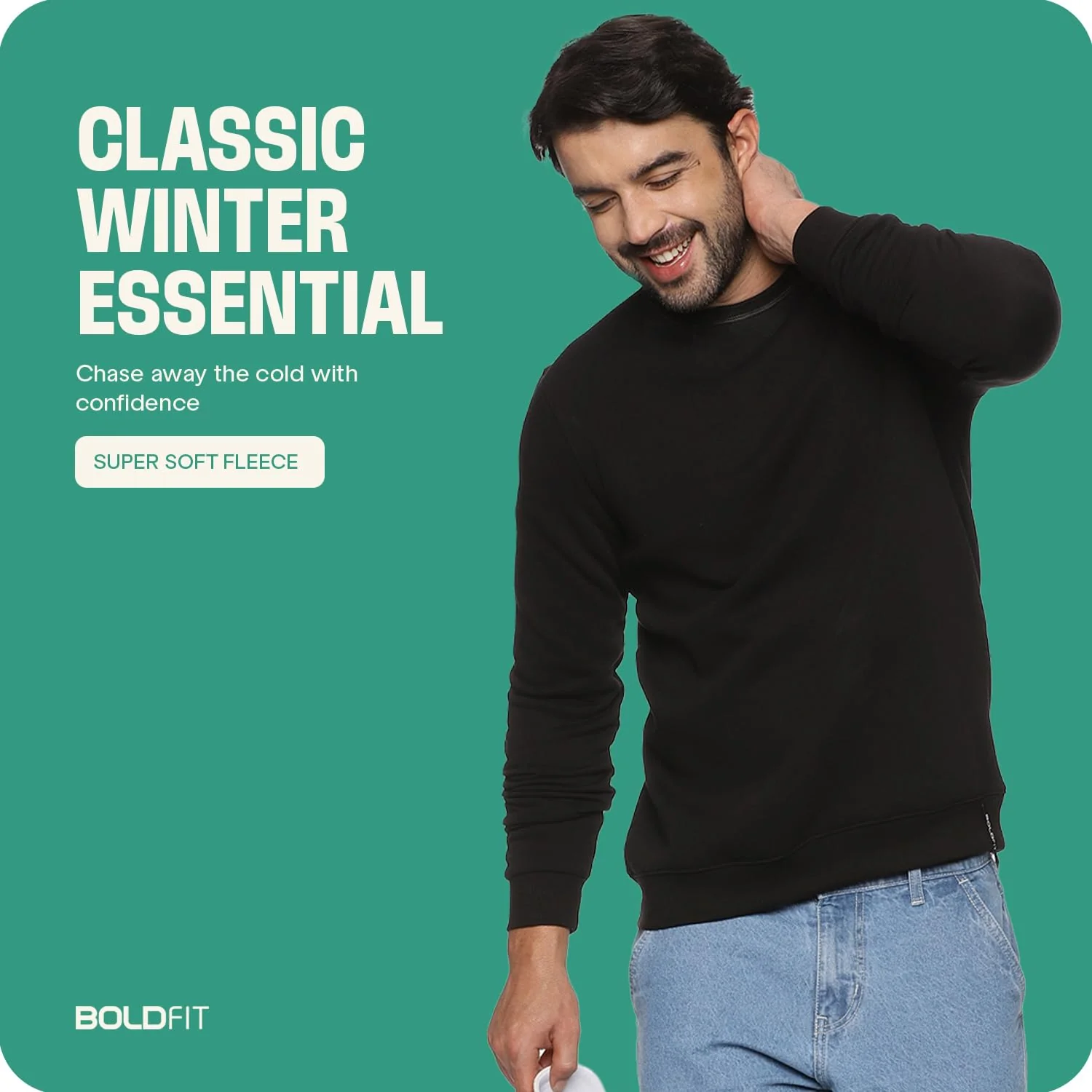 Half-zipper Sweatshirt for Men - Black - Image 13