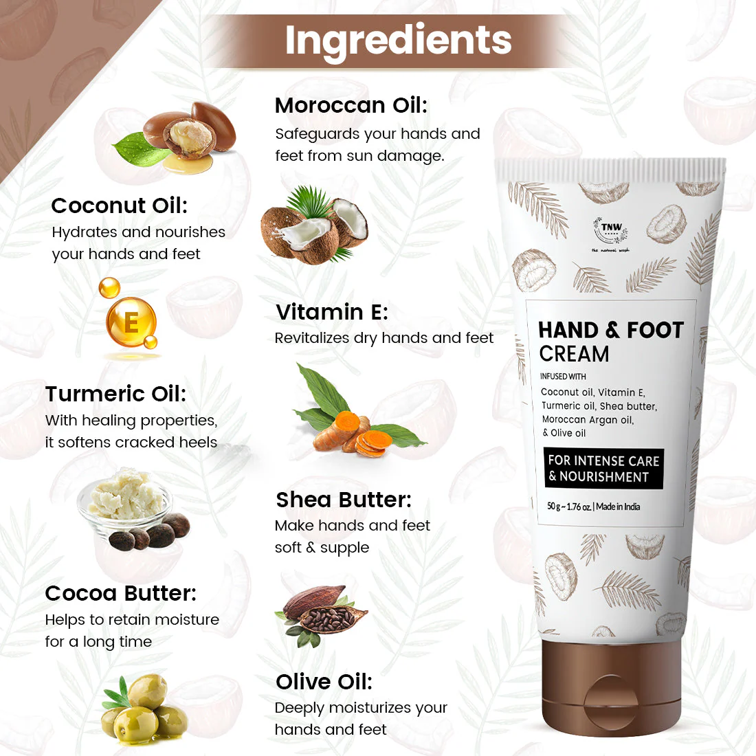 Hand and Foot Cream for Nourished Hand & Feet ( Non-Sticky and Quick Absorbing ) @ 1 (Exclusive) - Image 2
