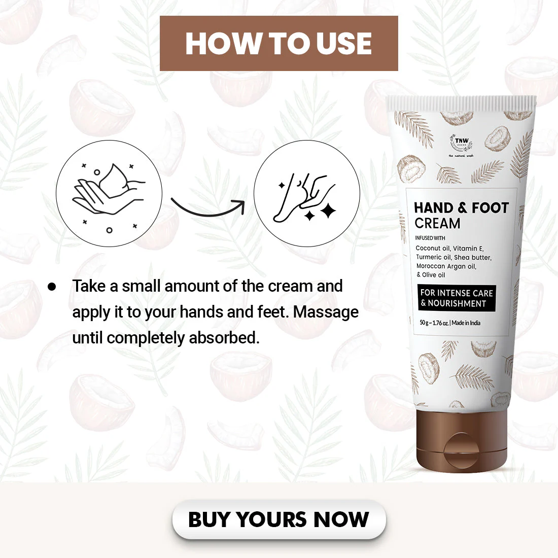 Hand and Foot Cream for Nourished Hand & Feet ( Non-Sticky and Quick Absorbing ) @ 1 (Exclusive) - Image 3