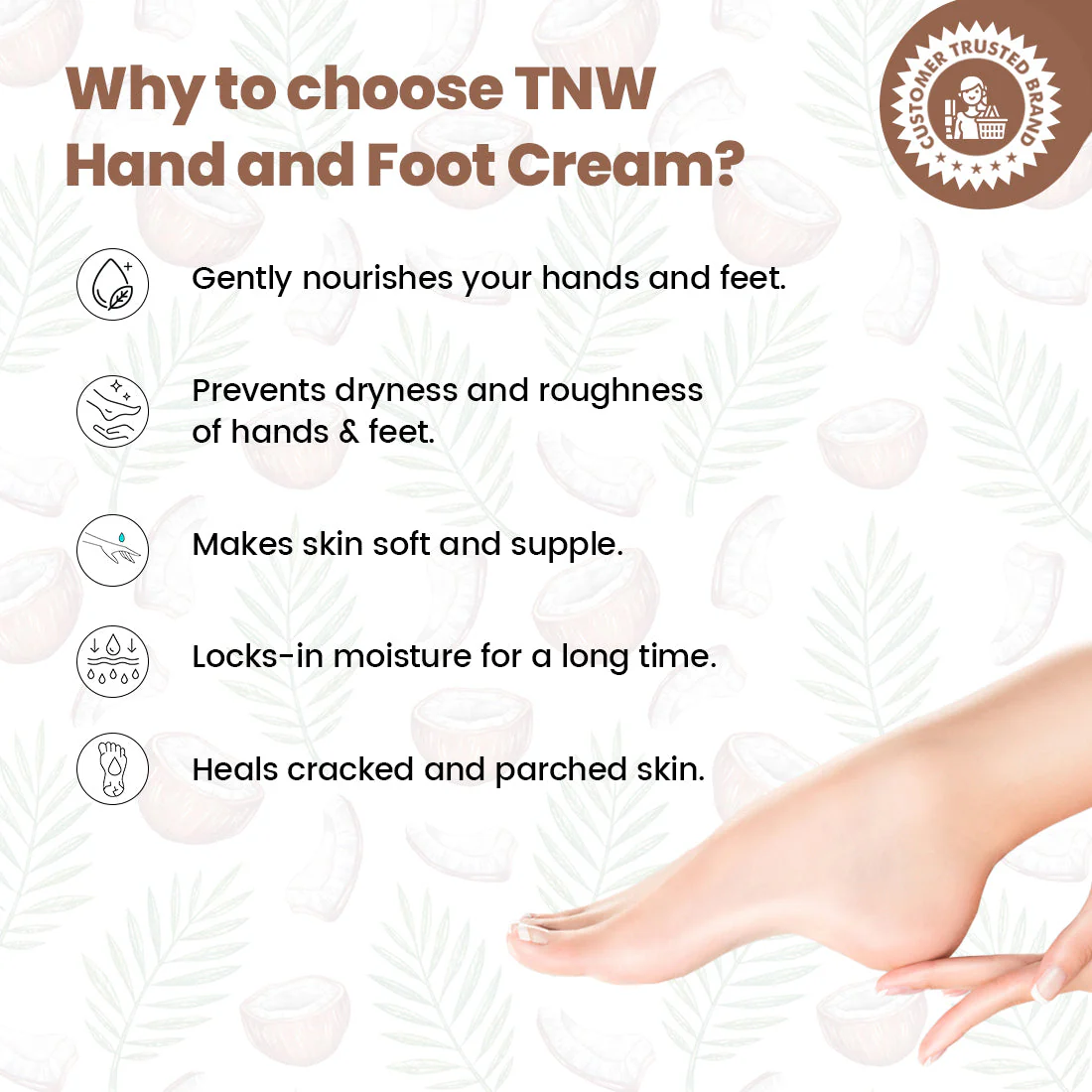 Hand and Foot Cream for Nourished Hand & Feet ( Non-Sticky and Quick Absorbing ) @ 1 (Exclusive) - Image 7