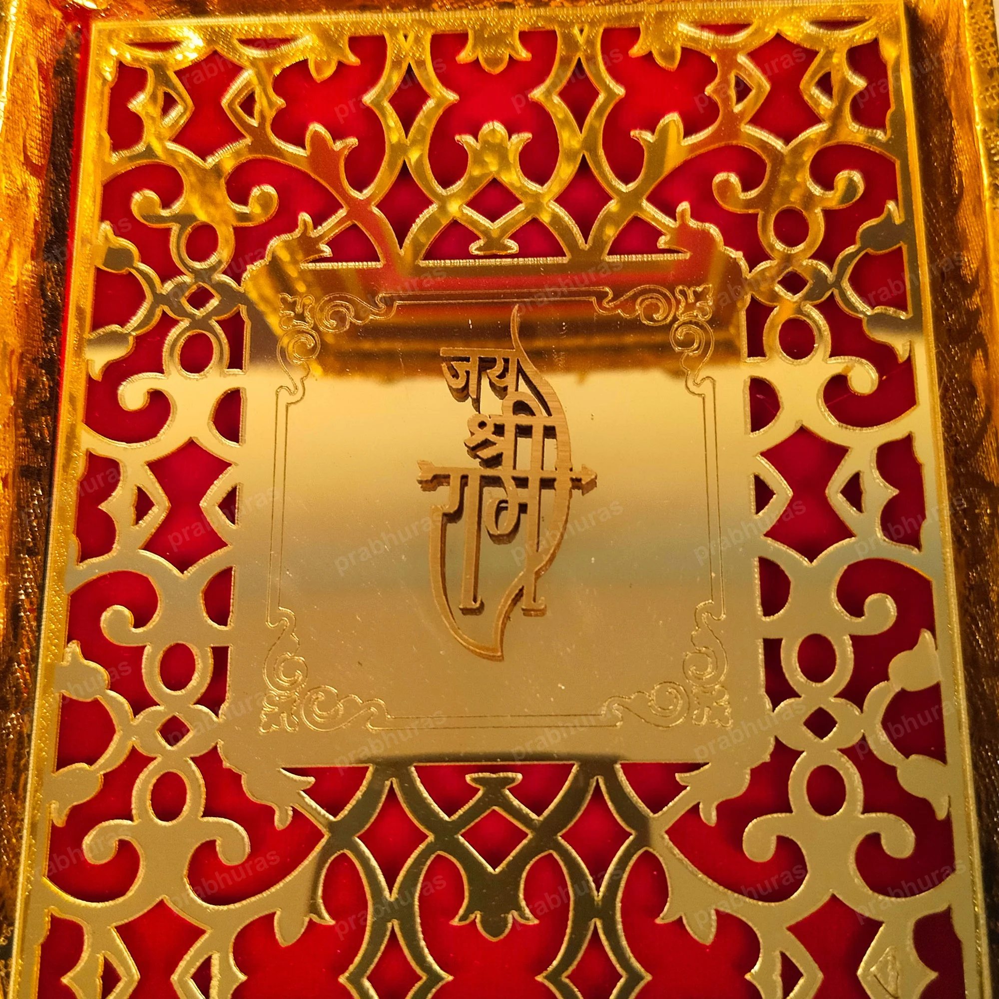 Hanuman ji With Attachi Gift Box Gold Coated - Image 4