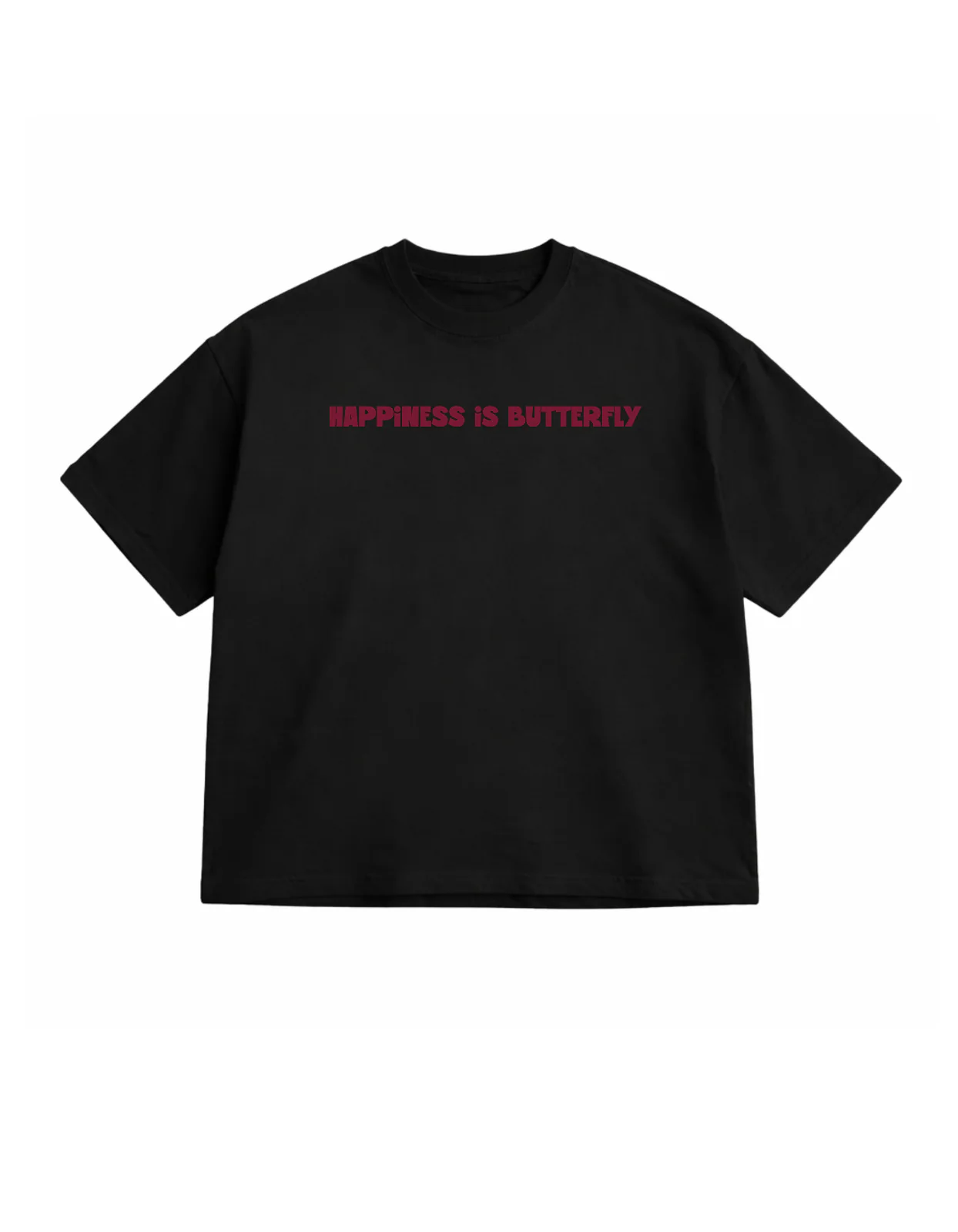Happiness is butterfly Oversized T-shirt - Image 2