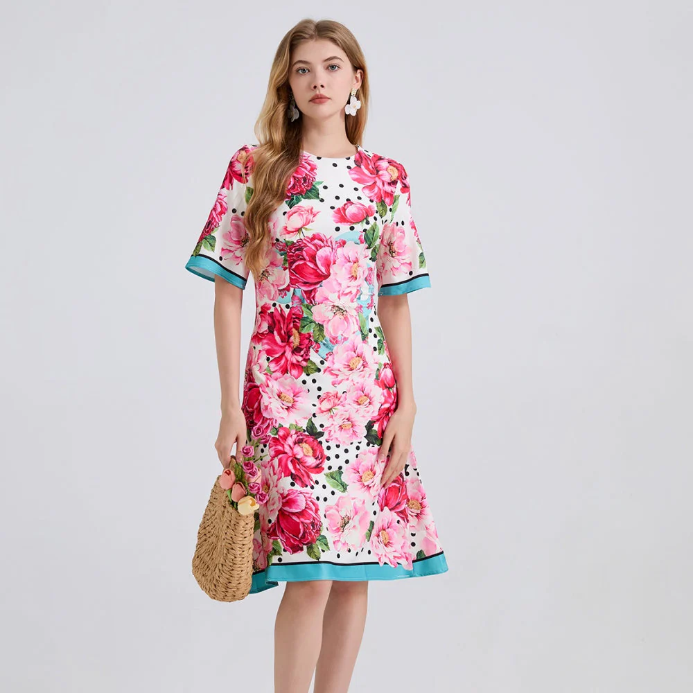 Hattie Printed Shift Dress - Image 2