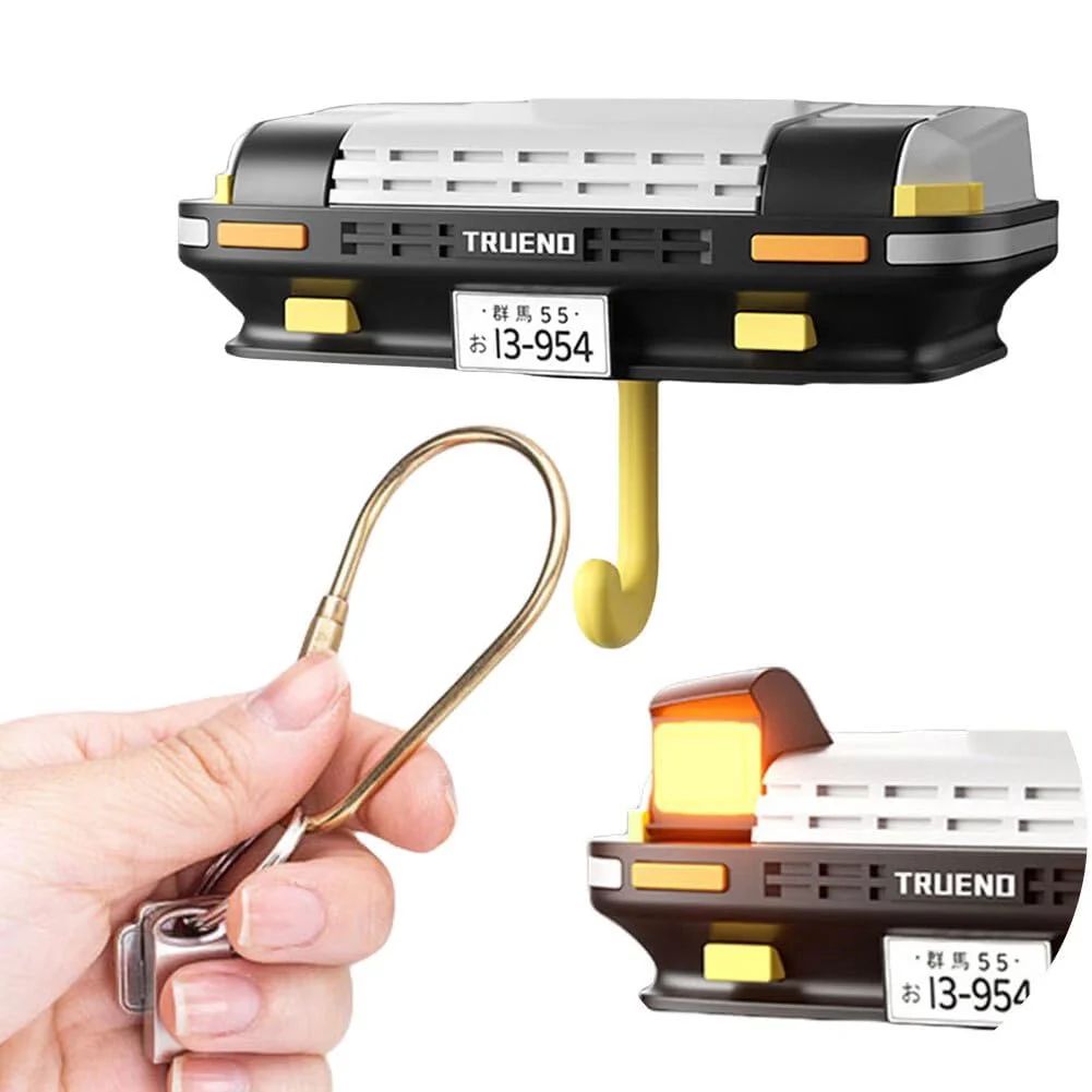 Headlite: Car Bumper Keychain Holder with LED Headlight & Blinkers, Wall Mount & LED Lights, Unique Retro Car Design for Entryway, Living Room, Office & Gift for Car Lovers - Image 7