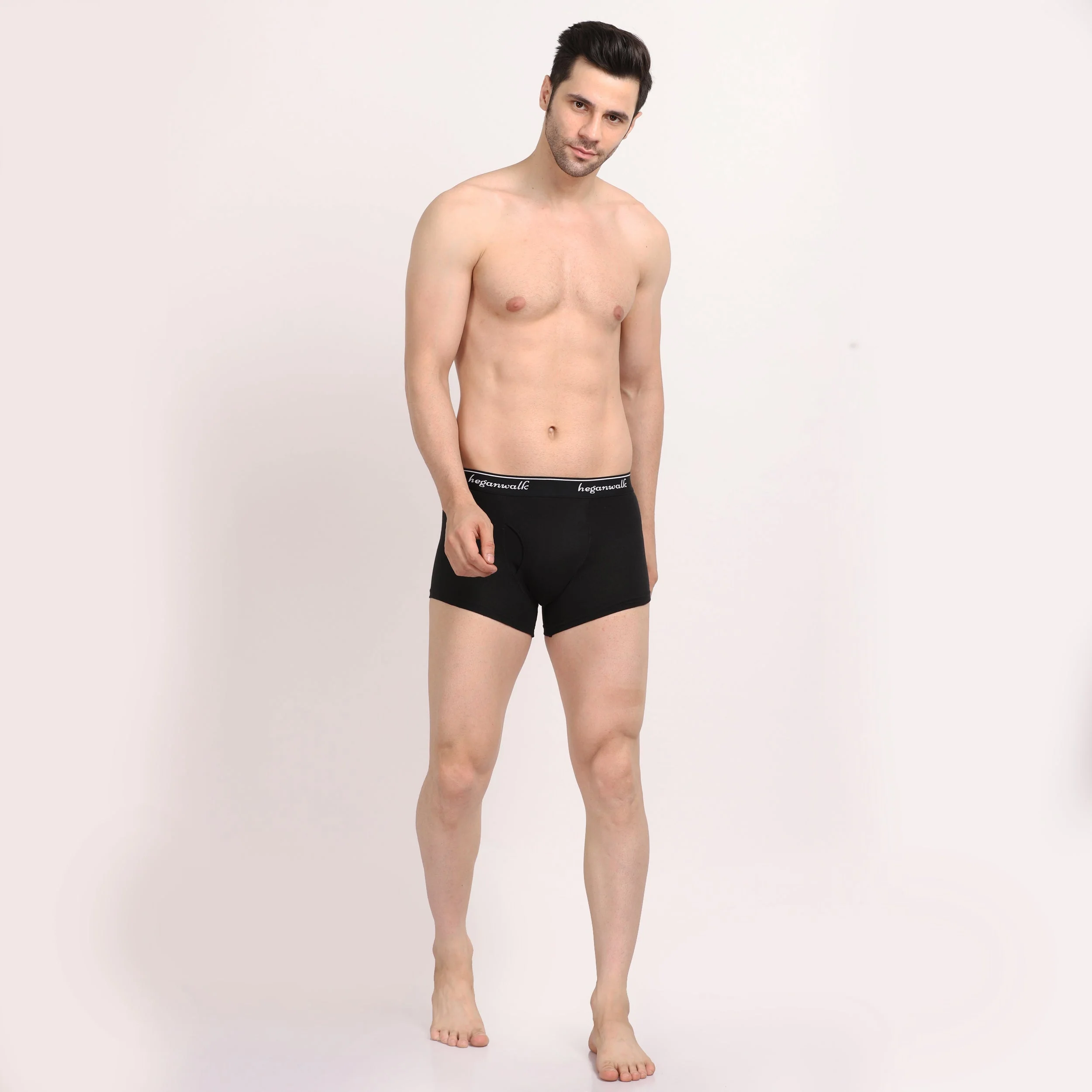 Heganwalk Pack of 3 Pocket Trunks Black and Grey - Image 5