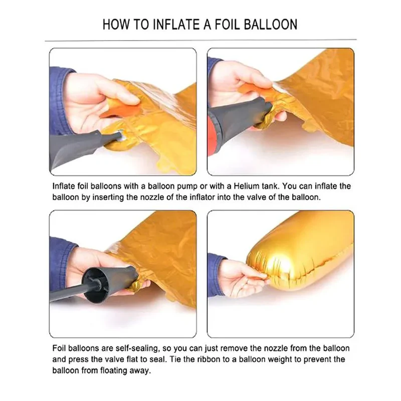Hello Baby Foil Balloon (Blue) (Pack of 7) - Image 5