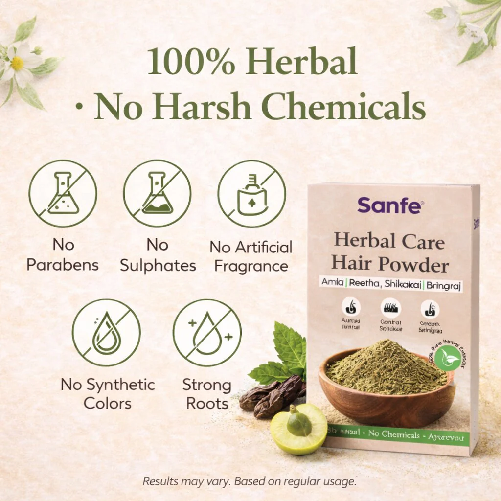 Herbal hair care powders - Amla Reetha Shikakai Bhringraj - 200g (Pack of 3) - Image 7