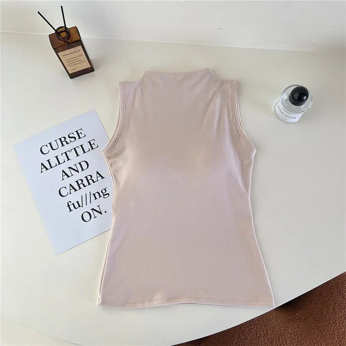 High Neck Padded Camisole Top - Image 8