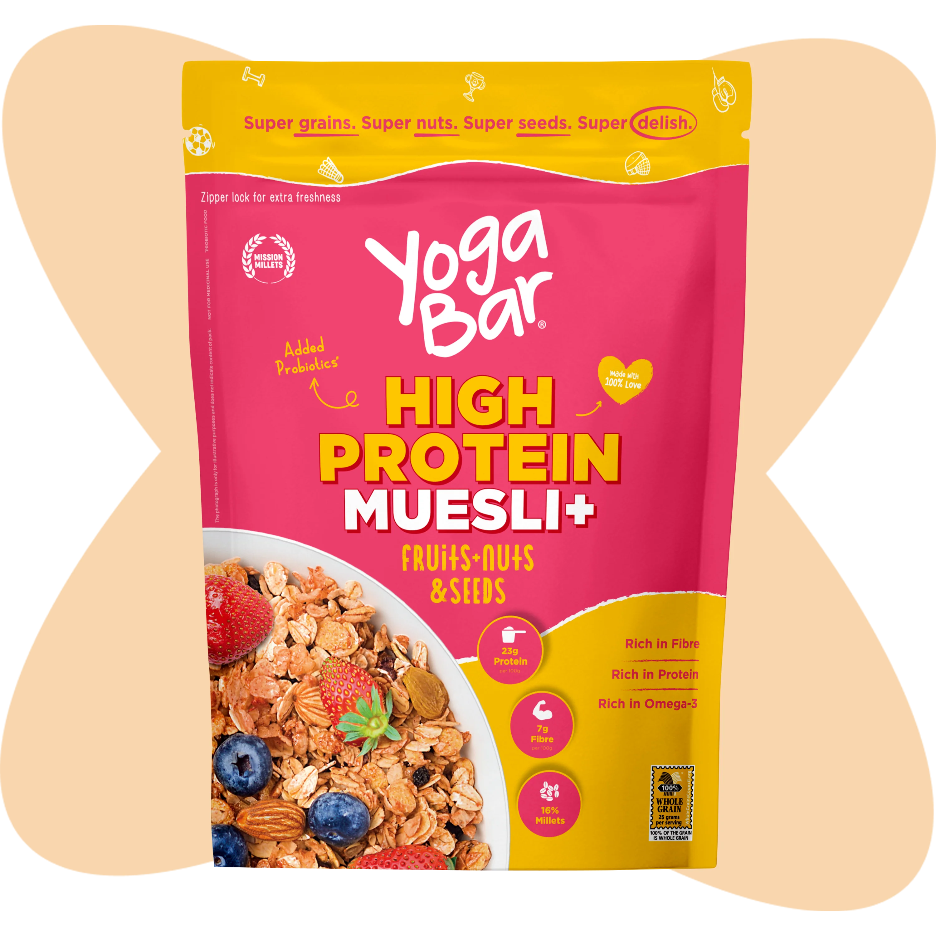High Protein Muesli Fruits, Nuts & Seeds 350g 350g - Image 12