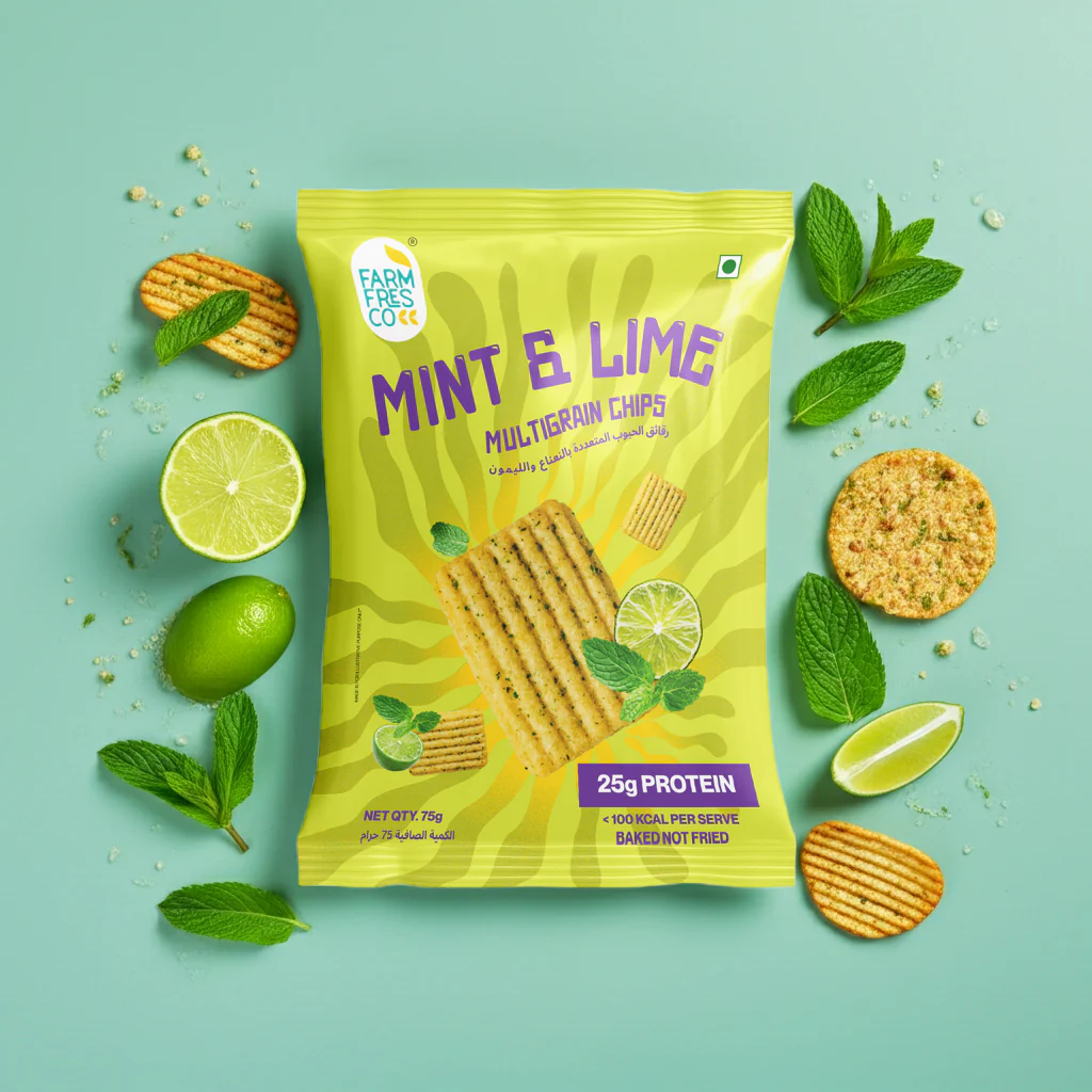 High Protein Multigrain Chips Combo – Mint & Lime + Cheese & Herbs (4 Packs x 75g each) - Image 3