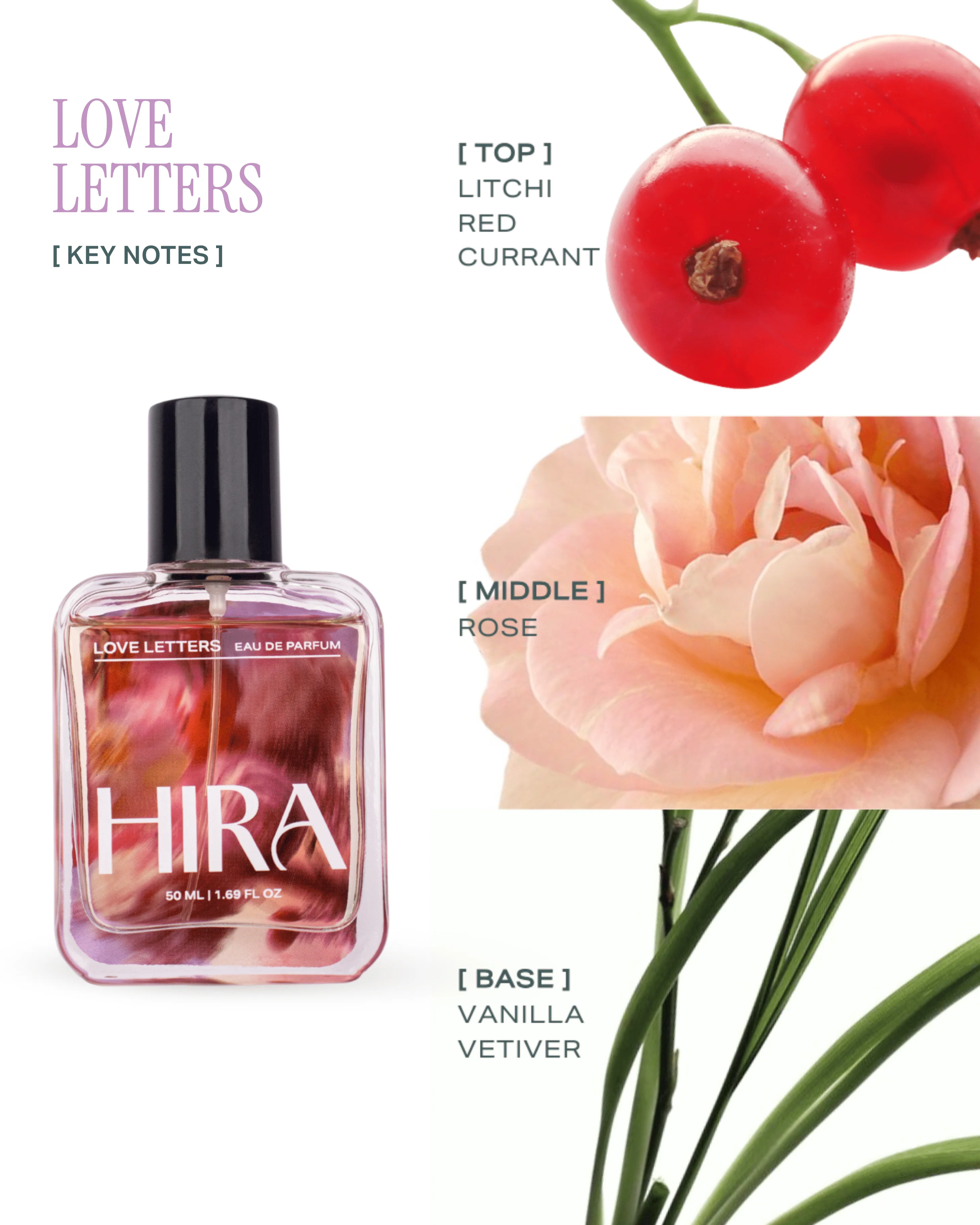 Hira Perfume Gift Set for Her | Floral, Sweet & Oudh Spice Notes |2 x 50ml - Image 3