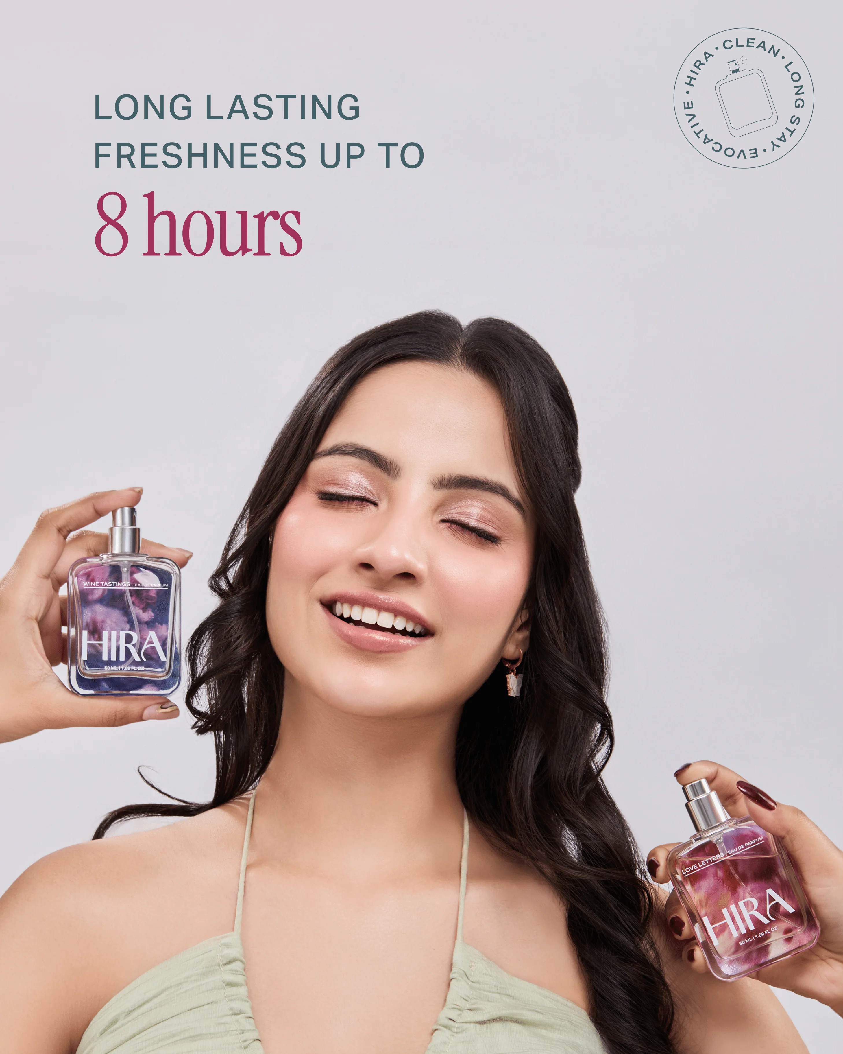 Hira Perfume Gift Set for Her | Floral, Sweet & Oudh Spice Notes |2 x 50ml - Image 5
