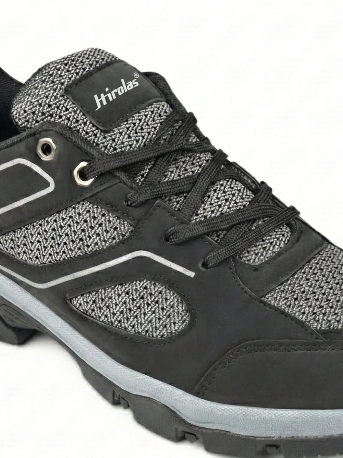 Hirolas Men Outdoor Walking & Trekking Shoes - Black - Image 7