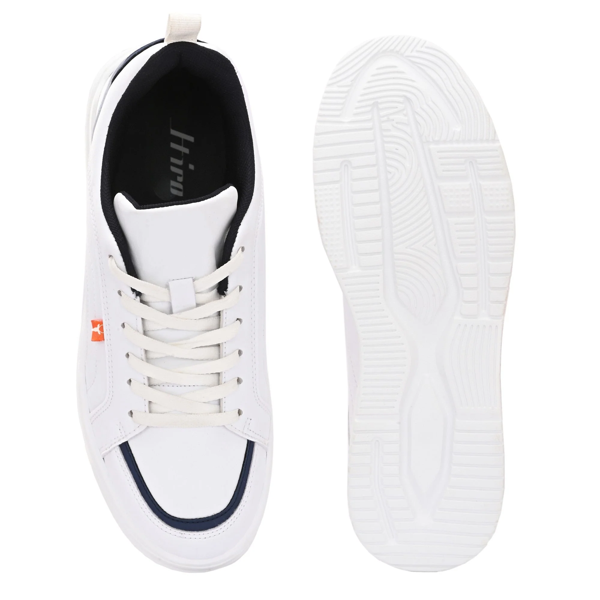 Hirolas Men’s White Comfortable Everyday Sneaker Shoes - Image 5