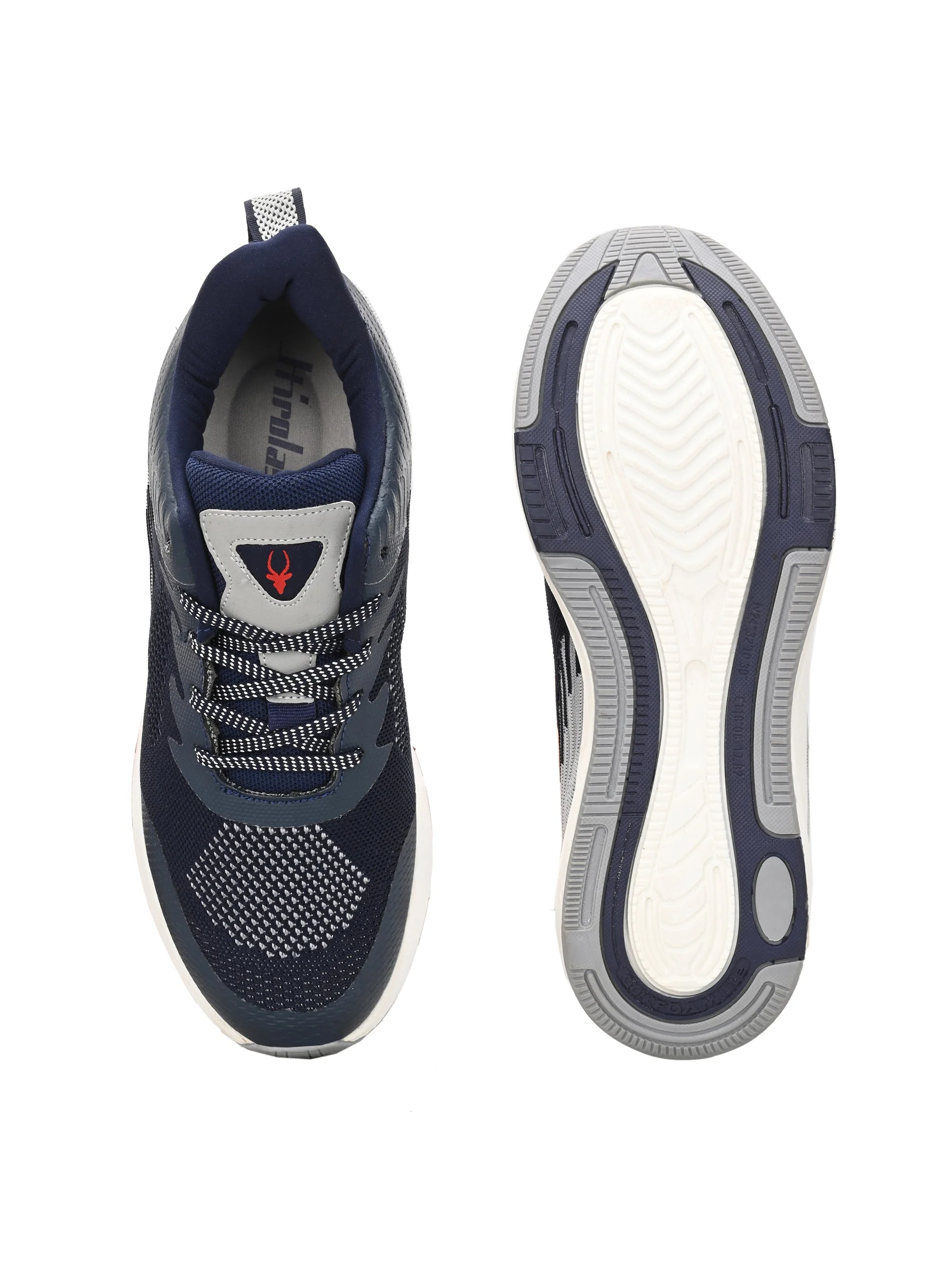 Hirolas Men's Blue Elite Shock Absorbing Walking Running Fitness Athletic Training Gym Fashion Sport Shoes HRLMP01NAVY - Image 5