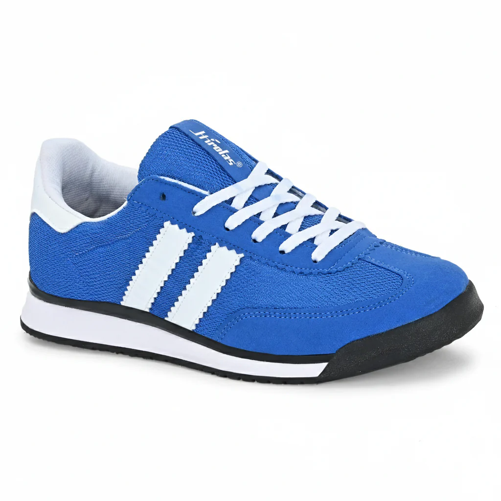 Hirolas Men's Blue Running Shoes Lightweight Breathable Mesh Sneaker with Cushioning & Comfort Sole HRLSN01BLU - Image 3