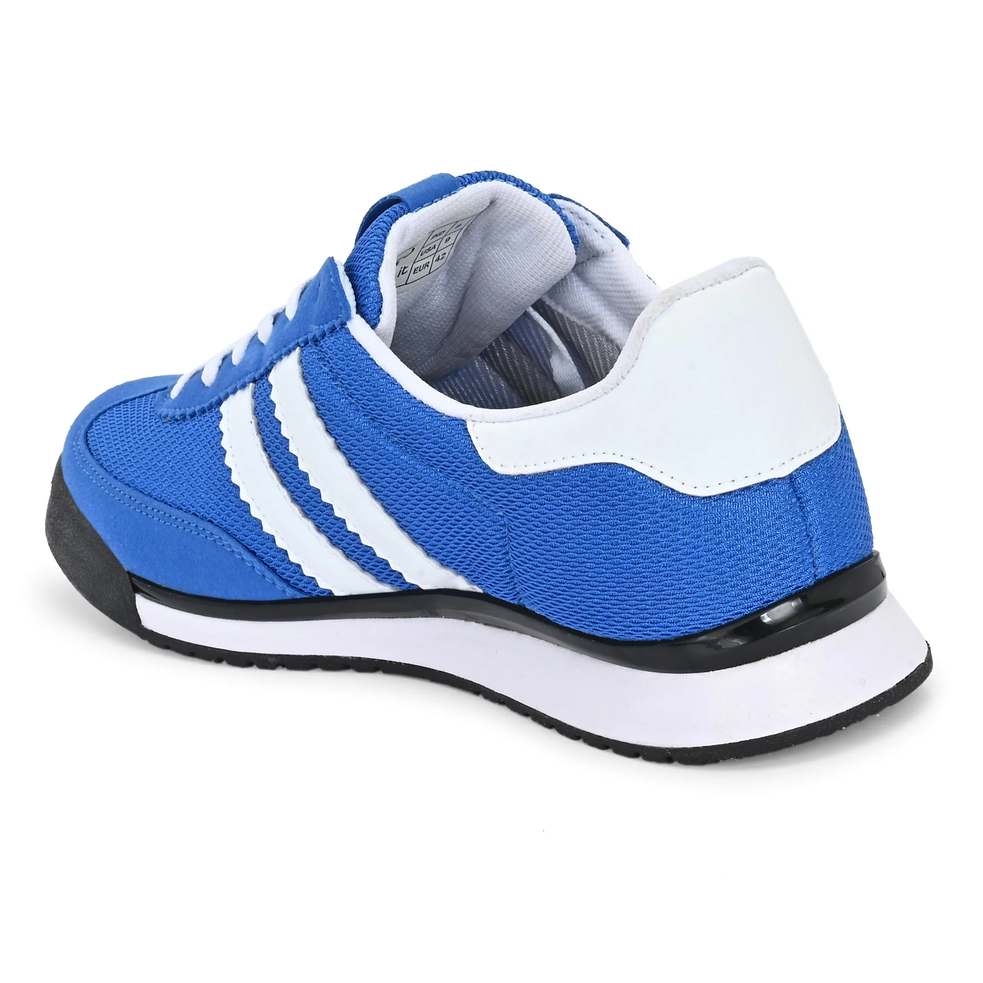 Hirolas Men's Blue Running Shoes Lightweight Breathable Mesh Sneaker with Cushioning & Comfort Sole HRLSN01BLU - Image 5
