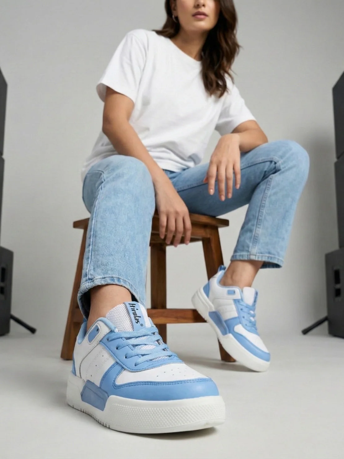 Hirolas Urbania Women Everyday Comfort Sneaker_Shoes - White/Blue - Image 2