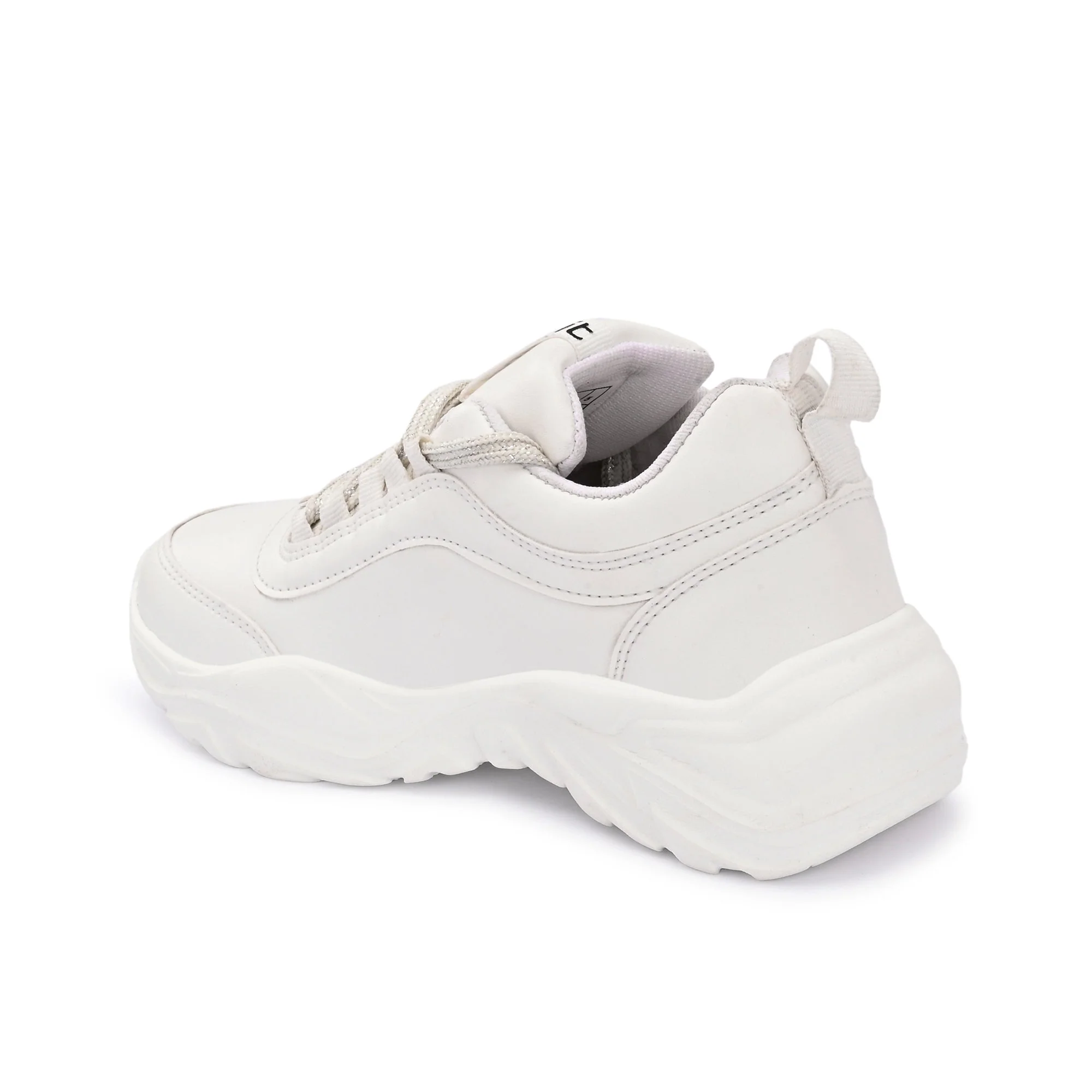 Hirolas Women White Lightweight Chunky Sports_Shoes - Image 5