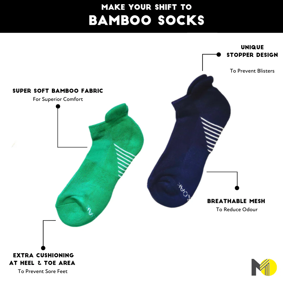 Hit the Gym Set of 3 Bamboo Socks For Men - Image 10