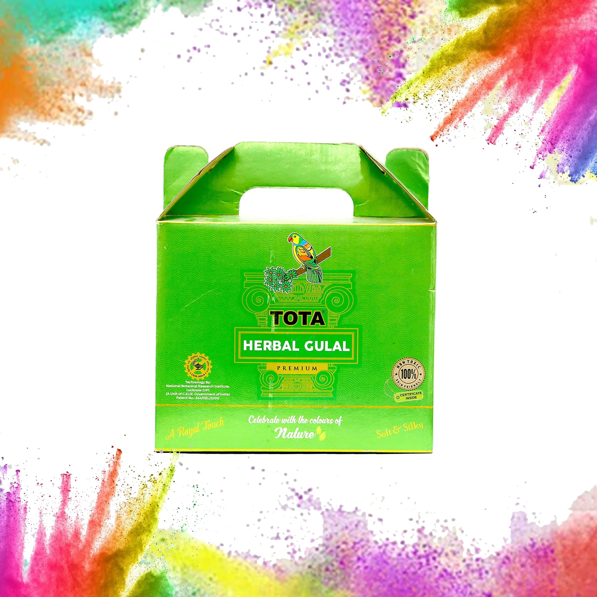 Holi Colour Herbal Colours(500gm). Neon Holi Gulal Pink, Orange, Green, Light Green, Light Pink - Image 3