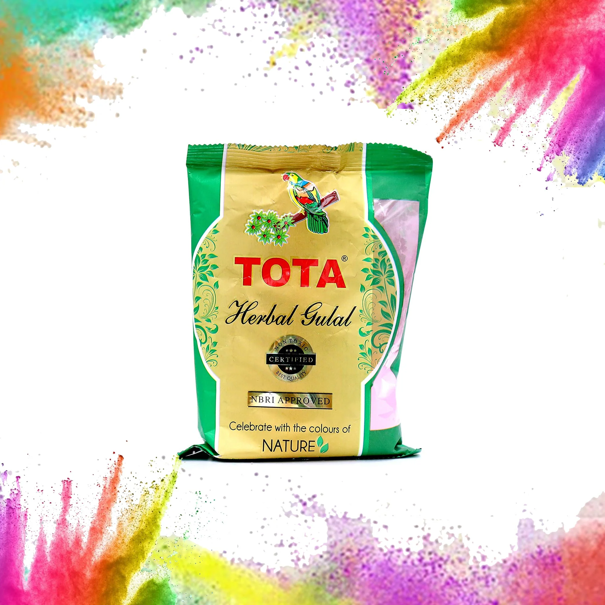 Holi Colour Herbal Colours(500gm). Neon Holi Gulal Pink, Orange, Green, Light Green, Light Pink - Image 5