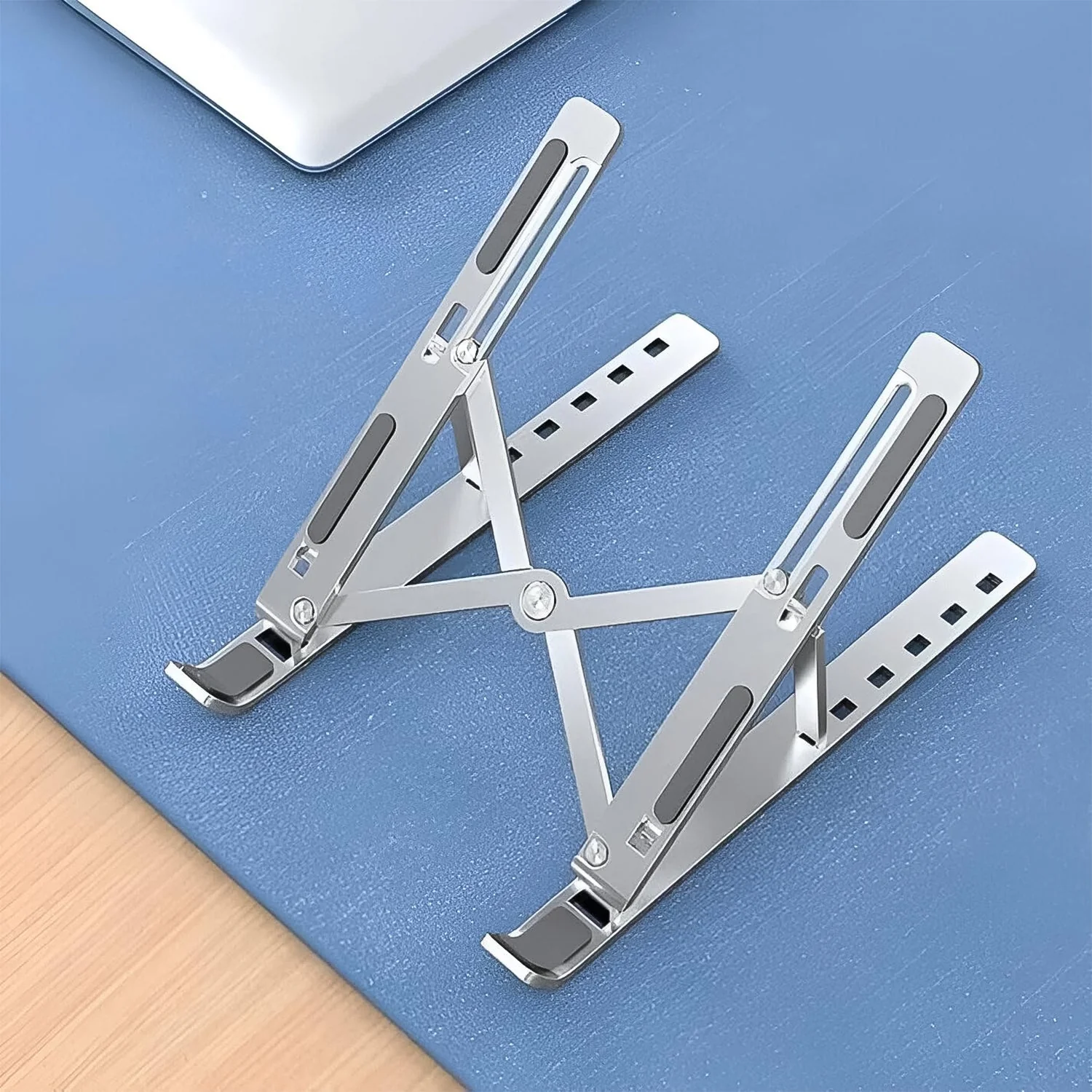 Home Foldable Height Adjustable Laptop Stand (1 Pc) - Image 2