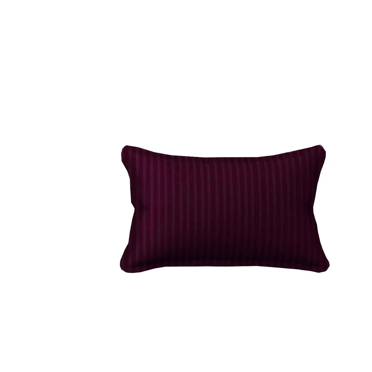 Homecrown Stripe Bedsheet for Single Bed with 1 Matching Pillow Cover – Wine - Image 3