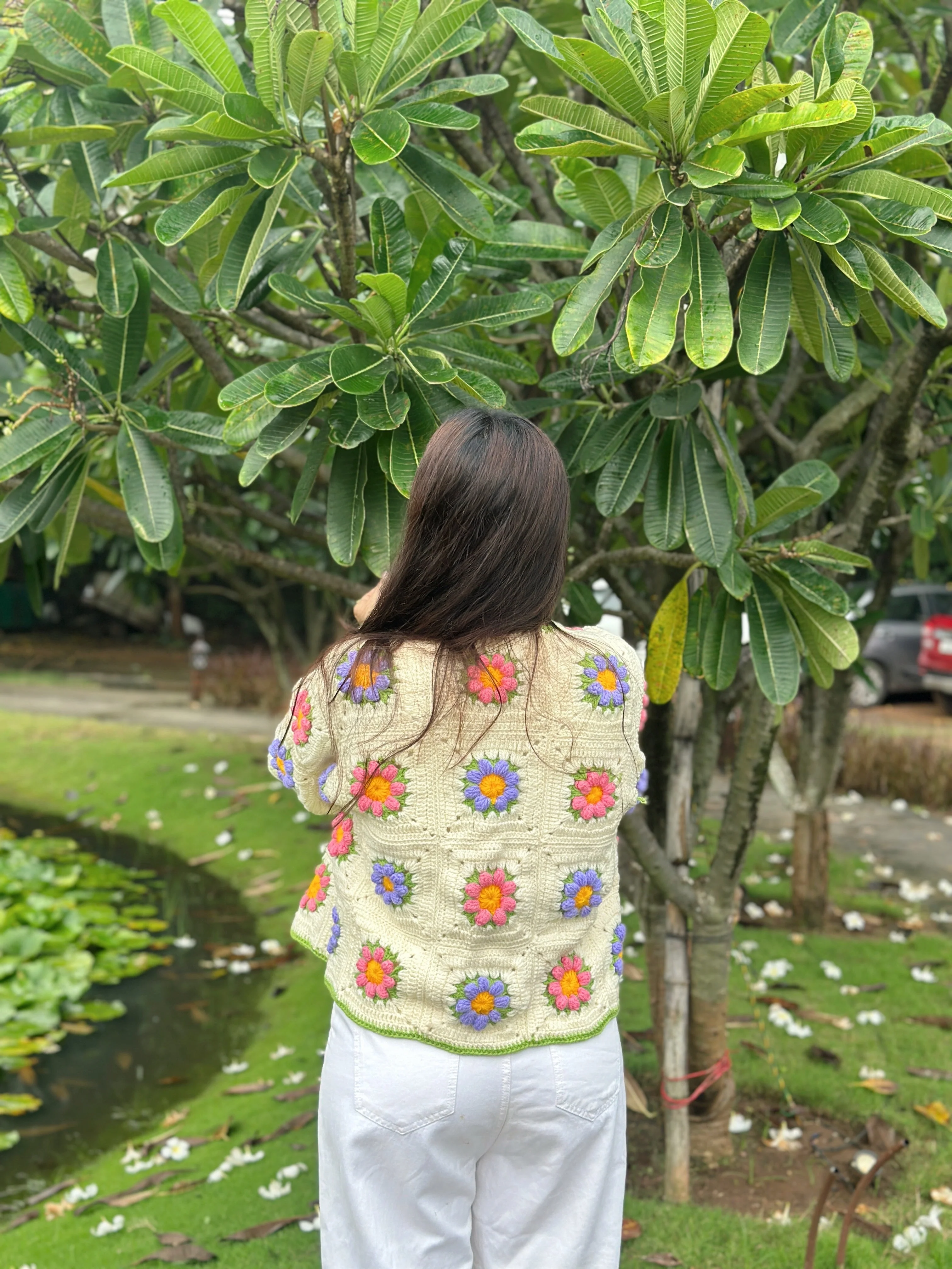 Honey Bun Handmade Cardigan - Image 3