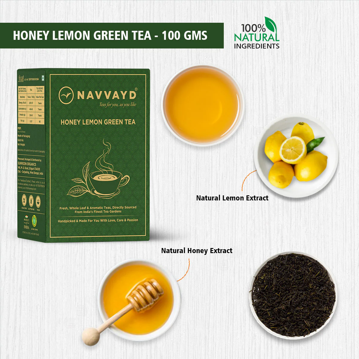 Honey Lemon Green Tea - Teabags - Image 3