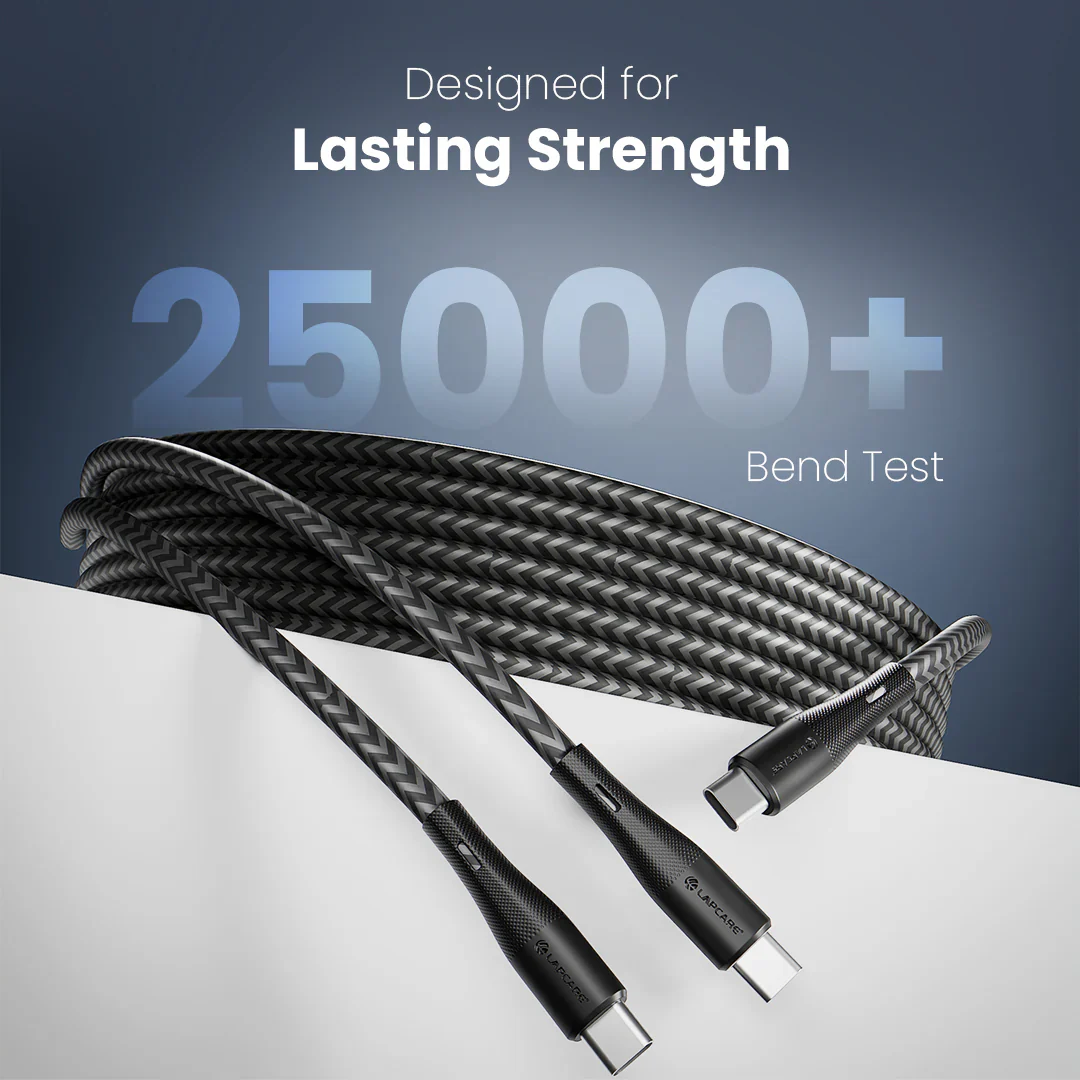 HOOK 2-in-1 Braided USB Type-C Cable With 65W PD Fast Charging (LOX-091) - Image 4