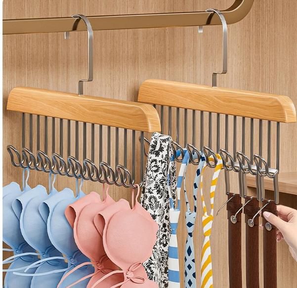 HookNest: 8-in-1 Multi-Purpose Hanger for Ties, Belts & Clothes – Space-Saving & Sturdy Design - Image 2