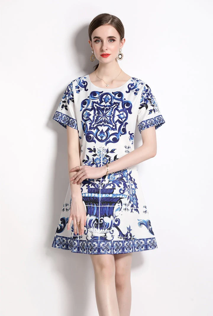 Hope Porcelain Printed Dress - Image 5