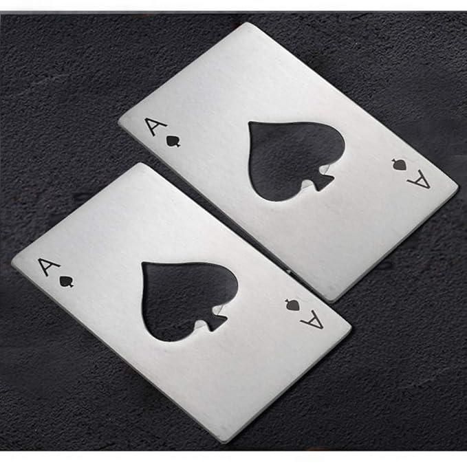 Hukum: SStainless Steel Credit Card-Size Bottle Opener (Pack of 2) – Compact & Durable Bar Tool for Beer & Soda - Image 2