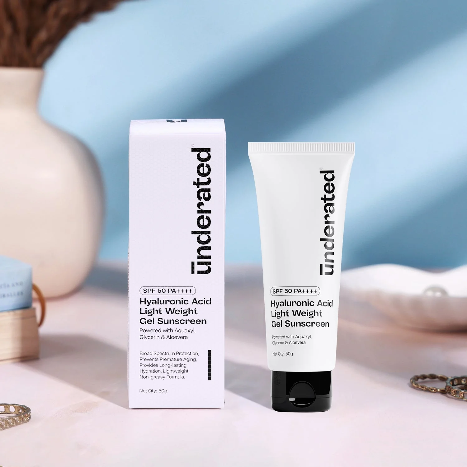 Hyaluronic Acid Lightweight Gel Sunscreen SPF 50 PA++++ - 50g | Non-Greasy & Hydrating - Image 10