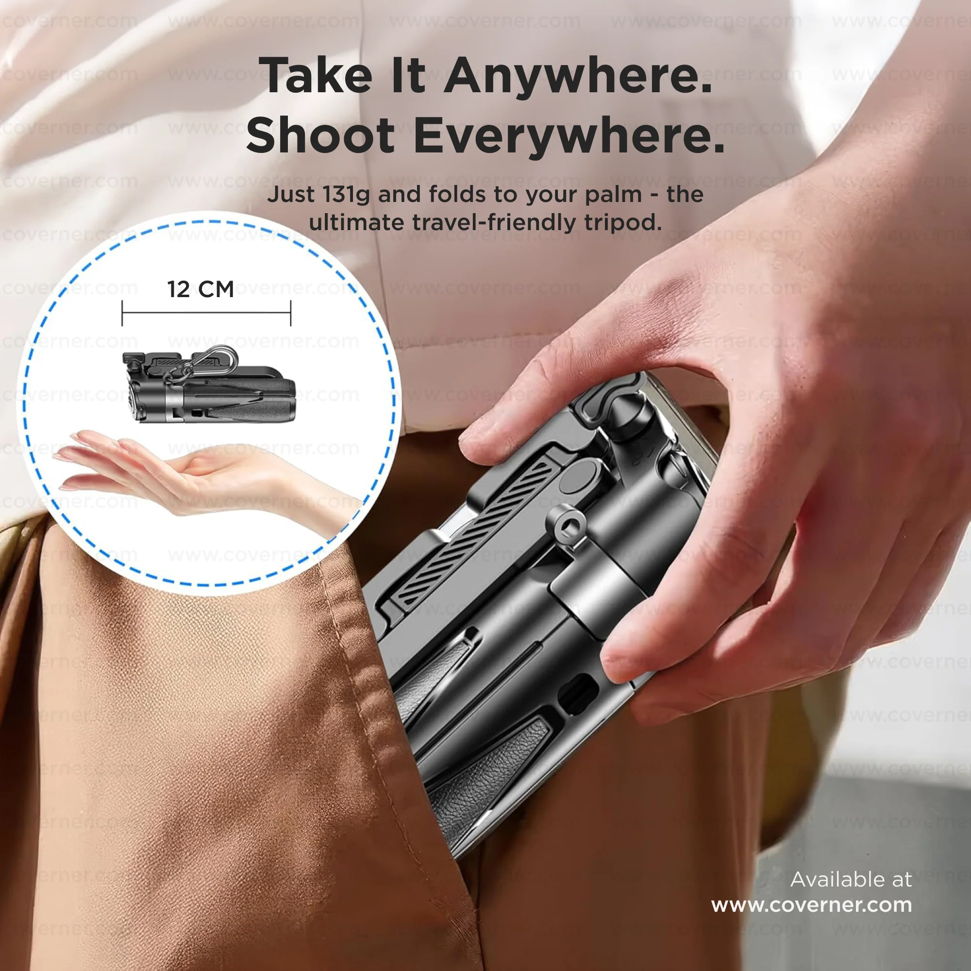 Hybrid Flex - Neo – 4-in-1 MagSafe Tripod, Selfie Stick, Wireless Grip & Camera Handle by Coverner India - Image 8