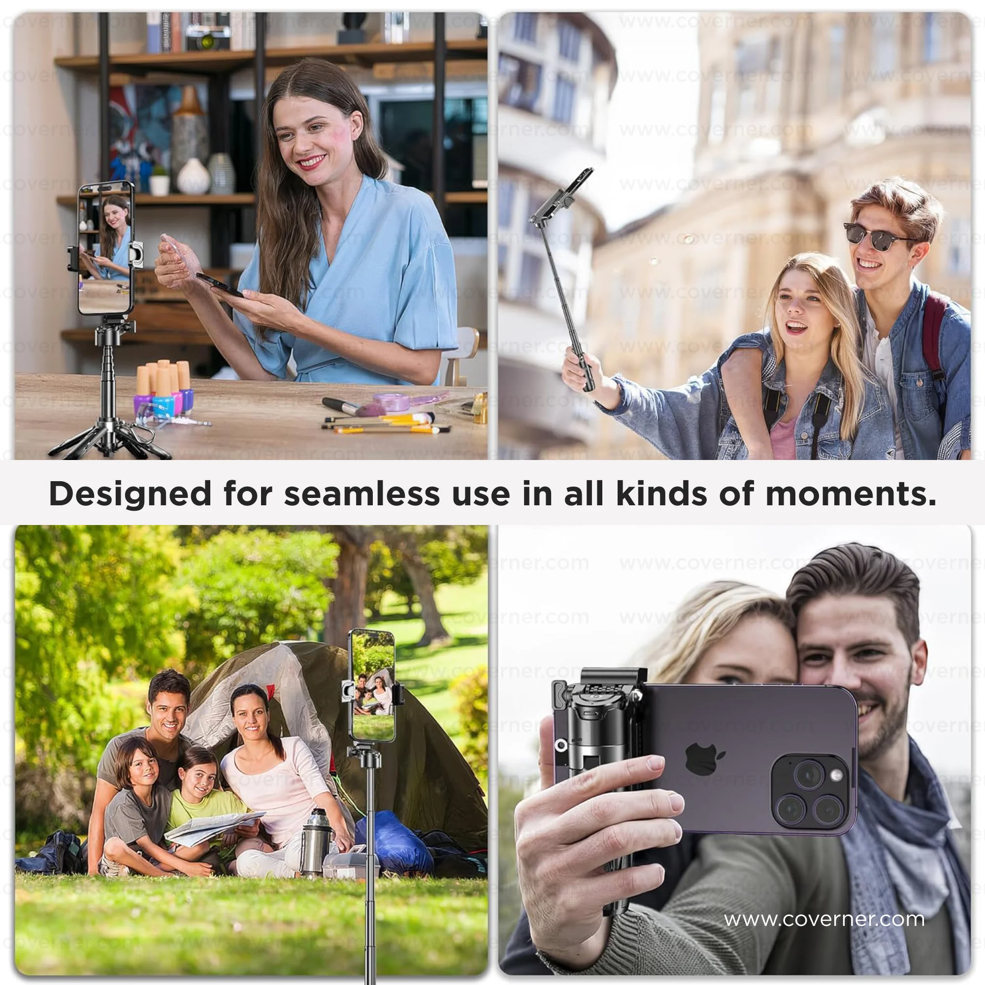 Hybrid Flex - Neo – 4-in-1 MagSafe Tripod, Selfie Stick, Wireless Grip & Camera Handle by Coverner India - Image 4