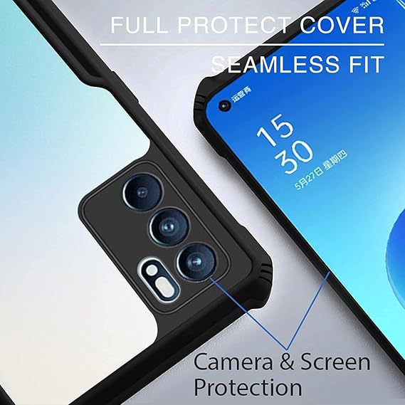 Hybrid Shockproof protective transparent Silicone Case for Oppo Reno 6 5G - Image 3