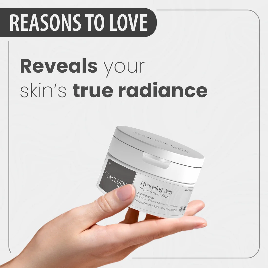 Hydrating Jelly Toner Serum Pads | Rice Extract, Ceramide & Centella - Image 2