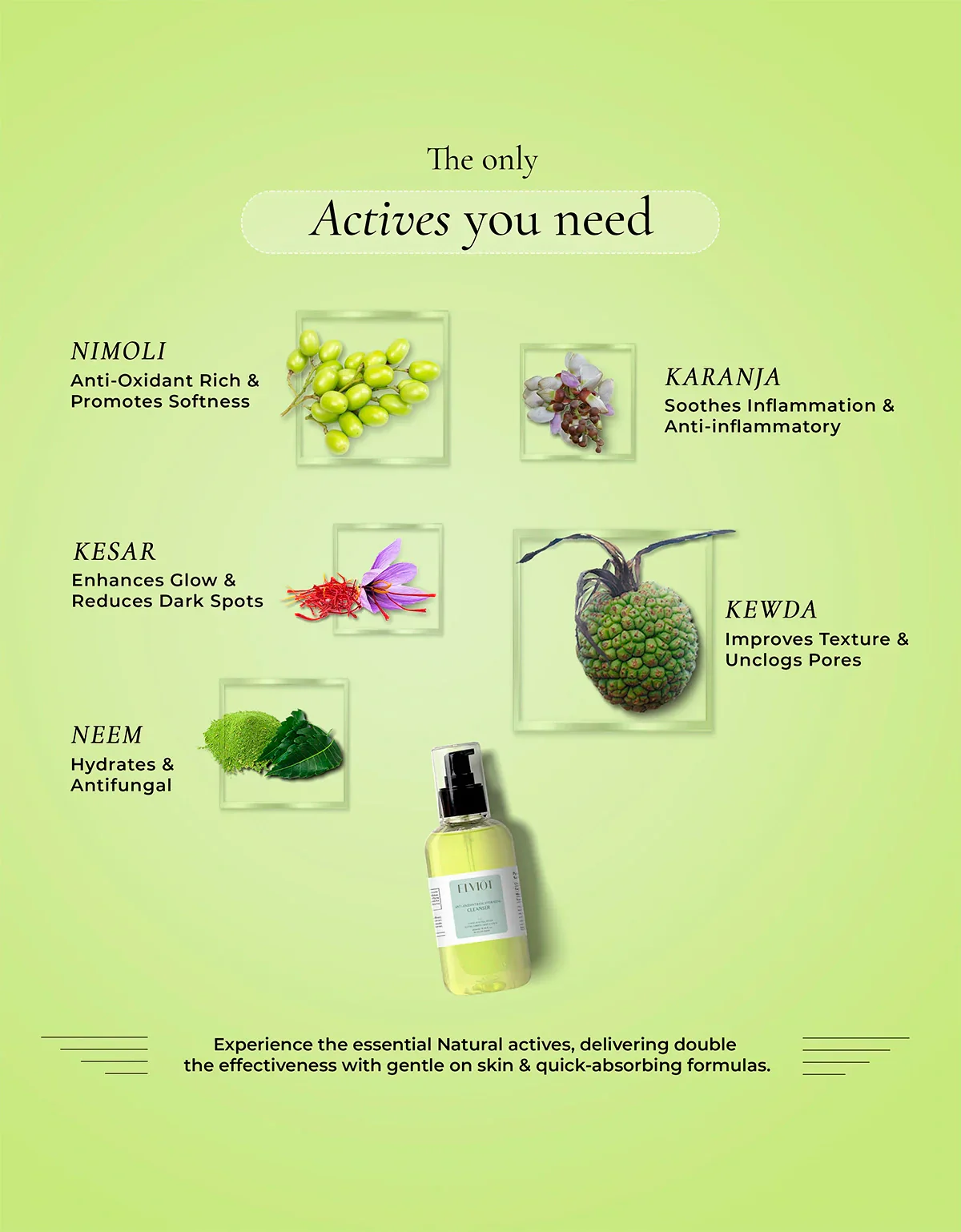 Hydrating Saffron & Neem Gel Cleanser - Image 3