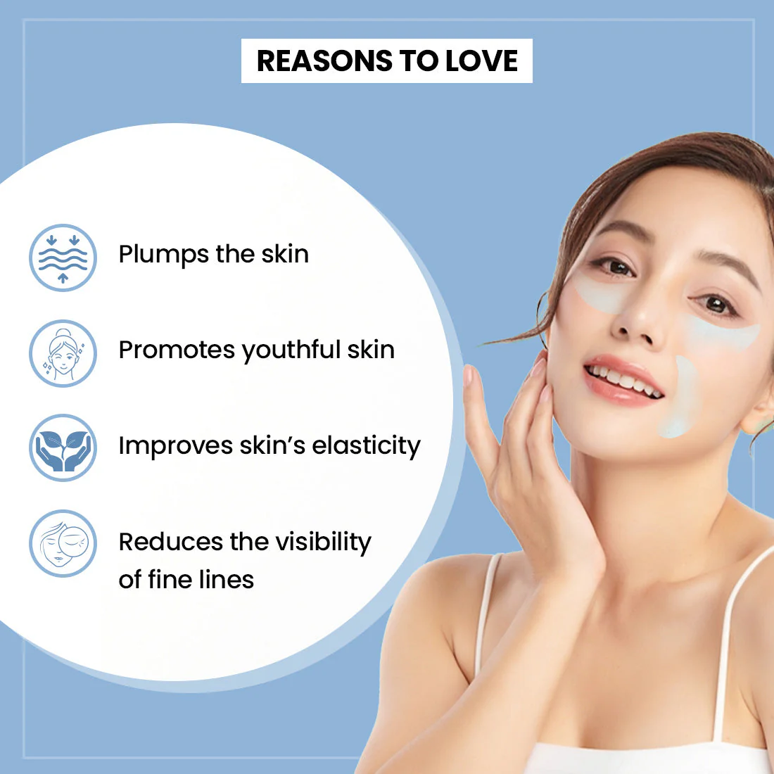 Hydrolyzed Collagen Patch for Firm & Fresh skin | 2 Sachet, 1 Pair Each (Stock Clearance) - Image 3