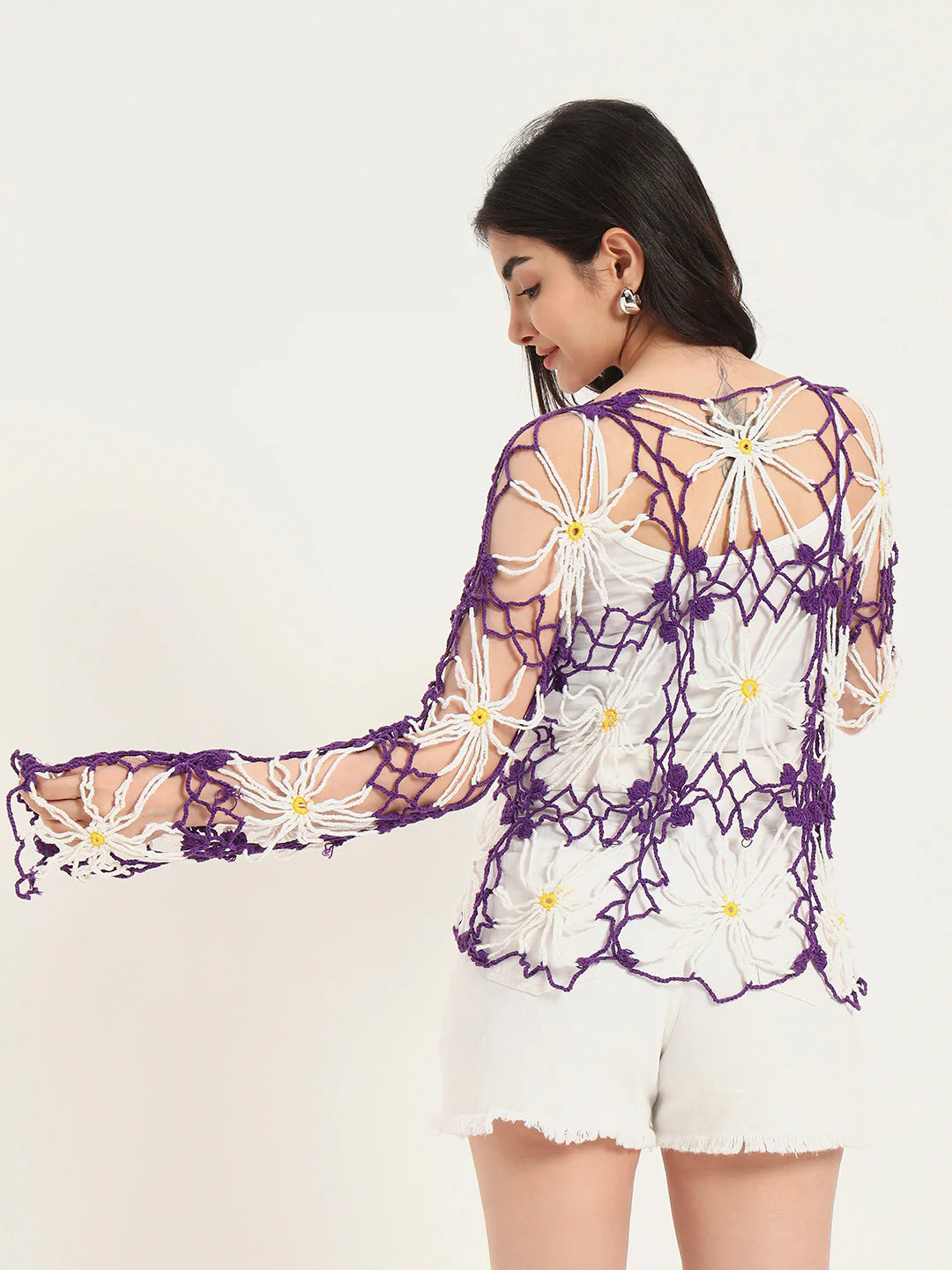 Ibiza Crochet loose shrug - Image 4