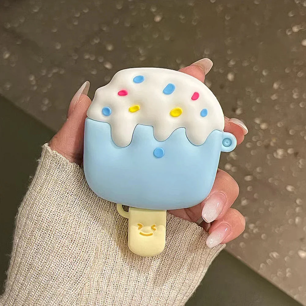 Ice Cream AirPods Case & Cover – Silicone Cone Design with Hook | Coverner India