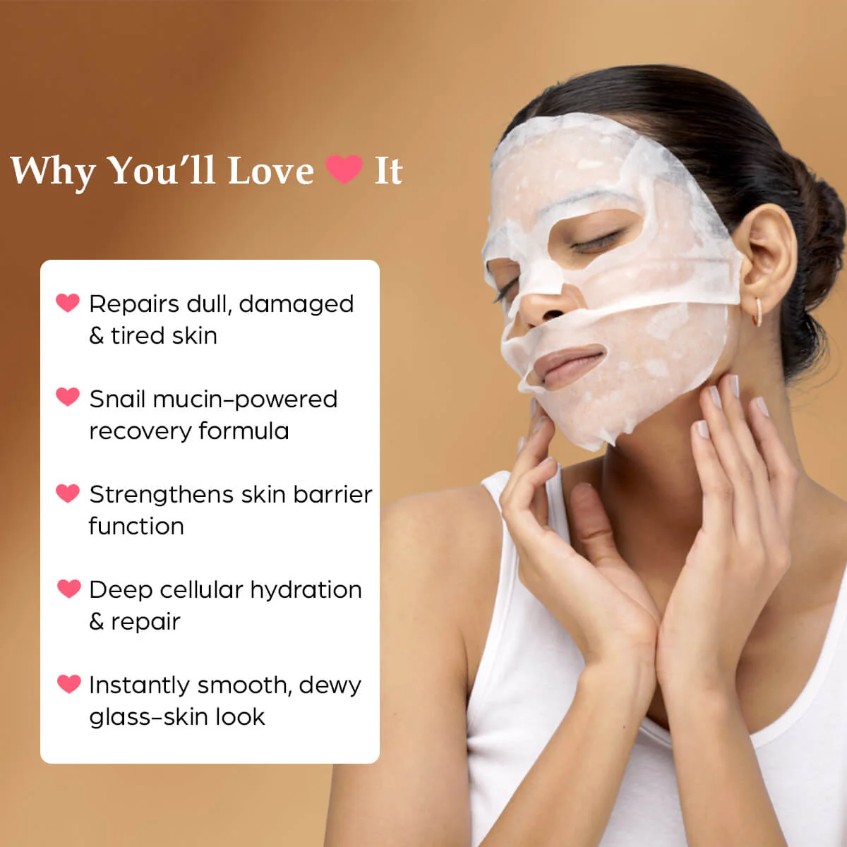 Illuminating Snail Mucin Sheet Mask (Pack of 6) - Image 3