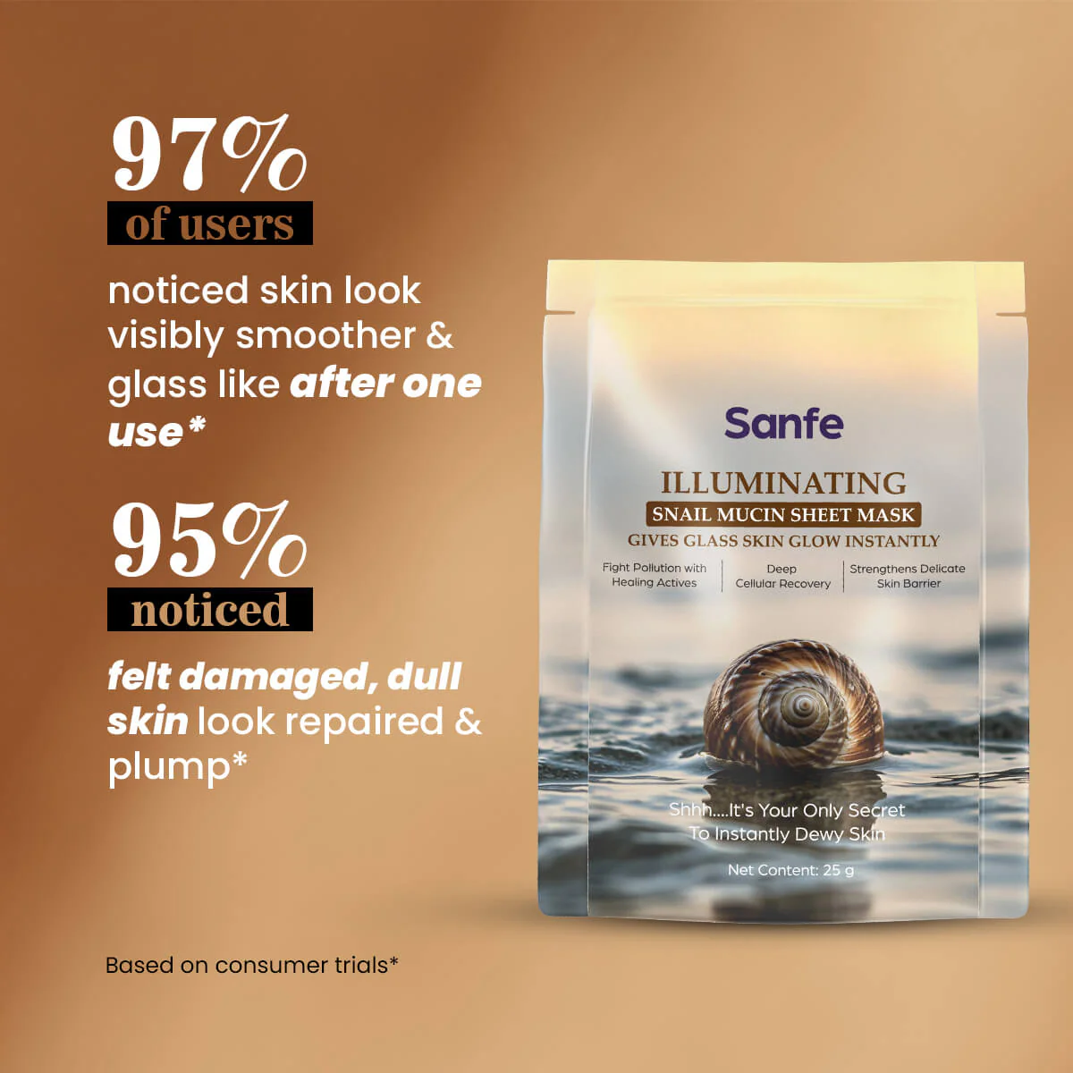 Illuminating Snail Mucin Sheet Mask (Pack of 6) - Image 6