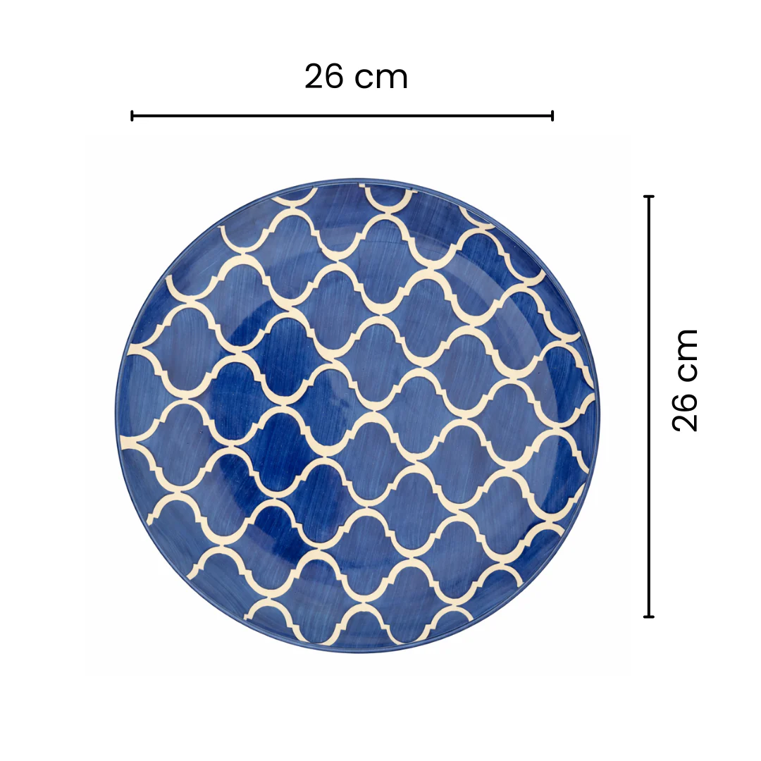 Indigo Mosaic Dinner Set - Image 4